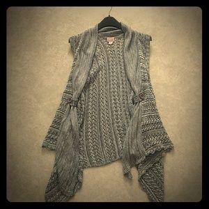 Canyon River Blues knit cardigan vest
